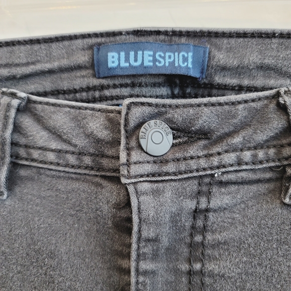 💕 Blue Spice Faded Black Skinny Jeans Size 5 - Picture 3 of 9